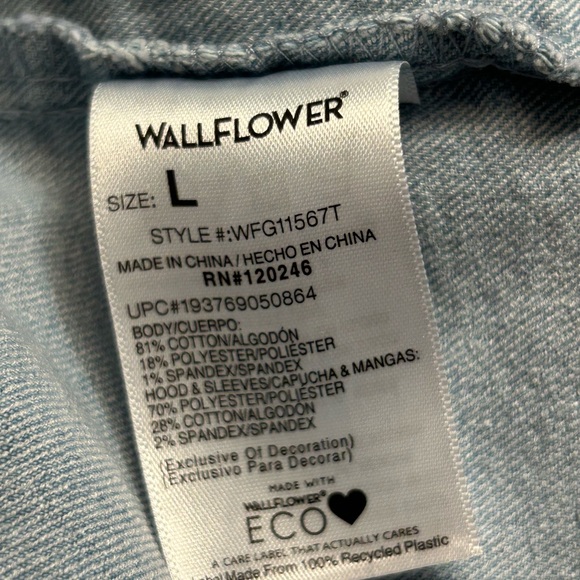 Wallflower Hooded Denim Jacket-The Dreamer Fit - Picture 10 of 10